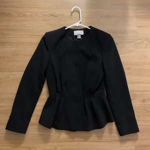H&M black waist fitted blazer suit jacket  size 4